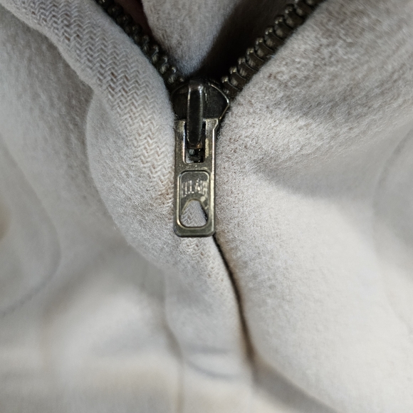 VTG HERMES Authentic WOMEN'S Tan Long Chester Coat 100% Wool Size XS Full Zip - Picture 8 of 16